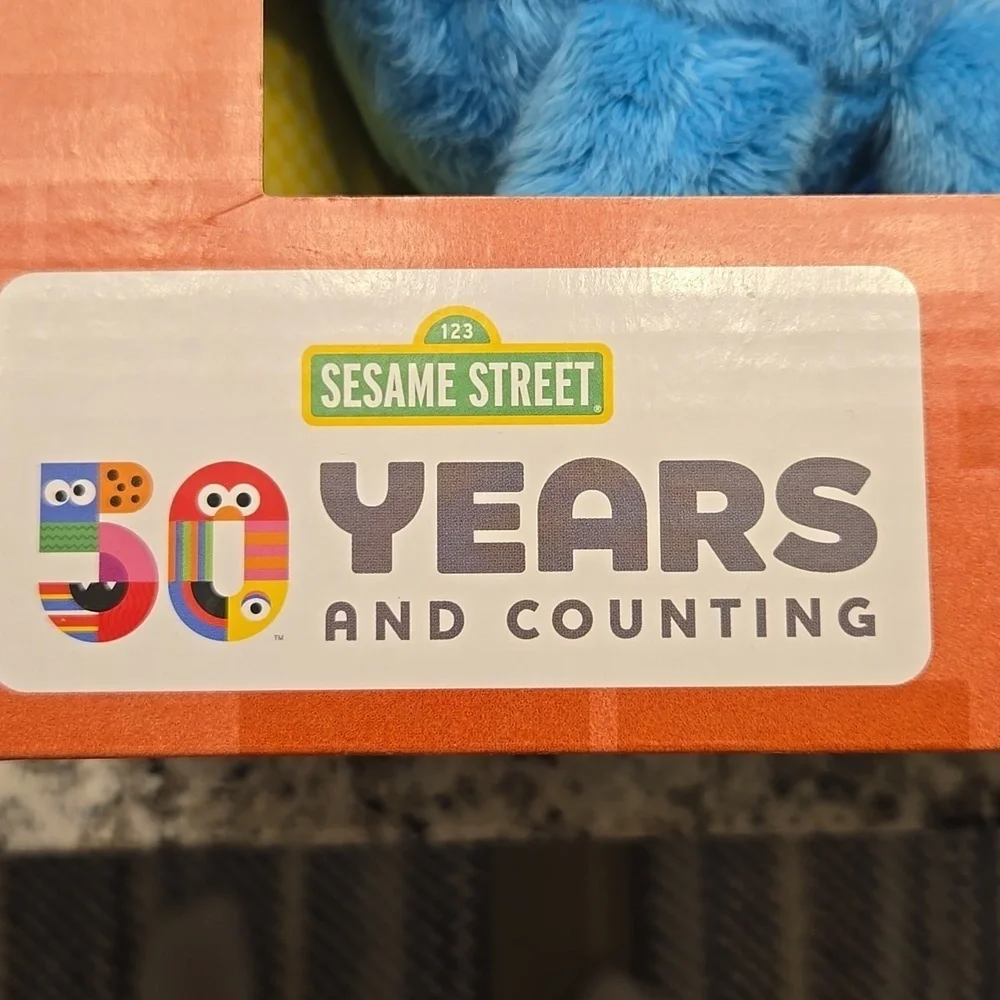 SING AND PLAY SONGBOOK AND CUDDLY COOKIE MONSTER. NEW IN BOX.